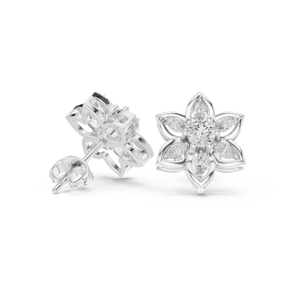 Elvanya Marquise Bloom Diamond Studs