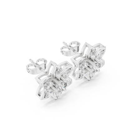 Elvanya Marquise Bloom Diamond Studs