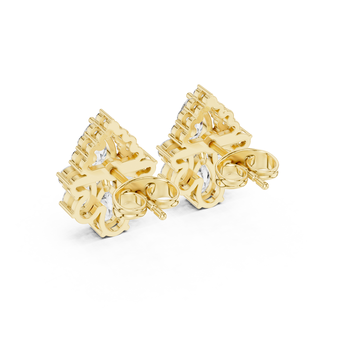 Zelvienne Pear Blossom Diamond Studs