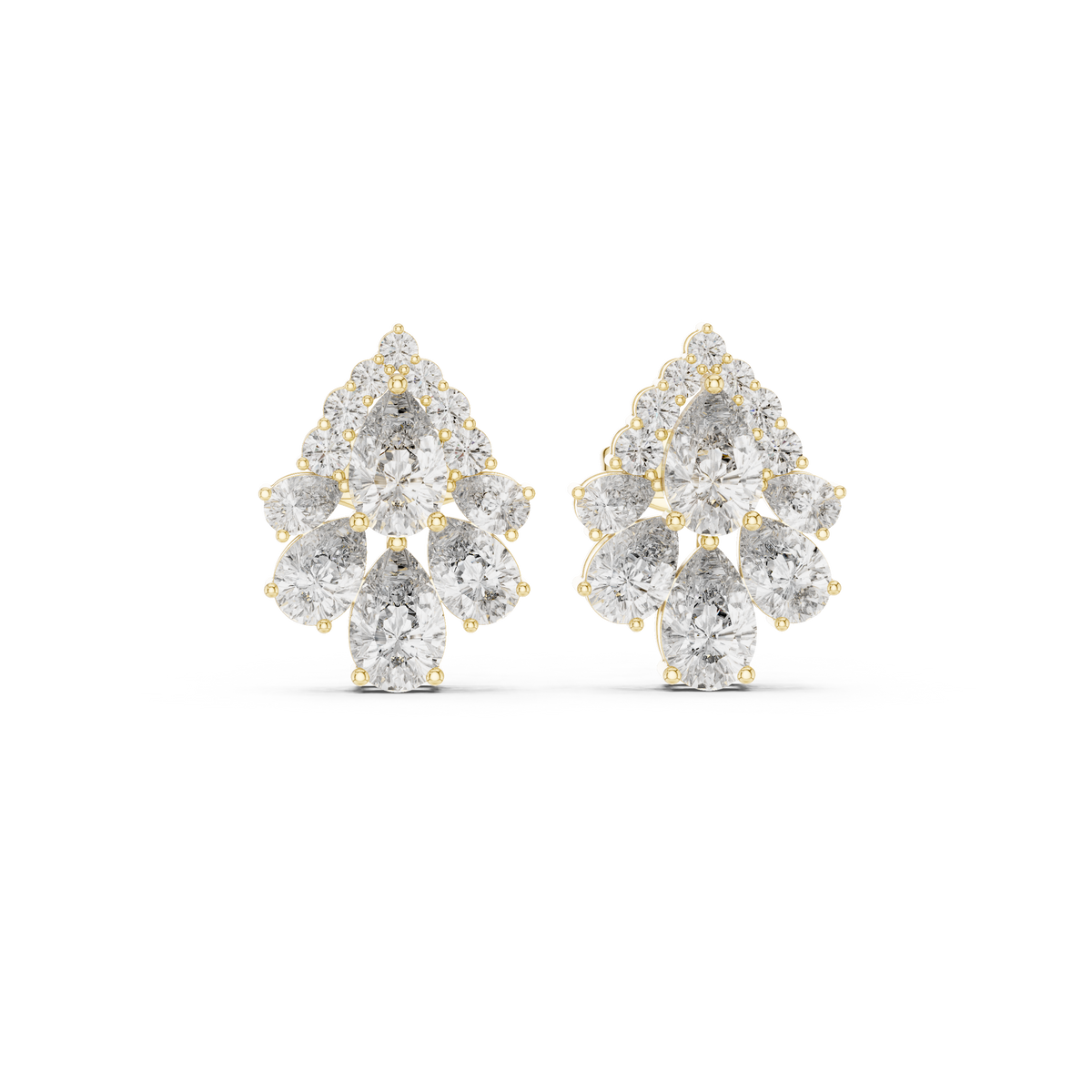 Zelvienne Pear Blossom Diamond Studs