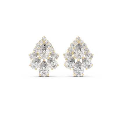Zelvienne Pear Blossom Diamond Studs