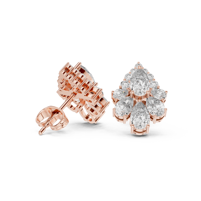 Zelvienne Pear Blossom Diamond Studs