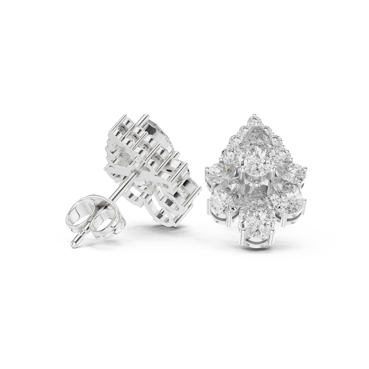 Zelvienne Pear Blossom Diamond Studs