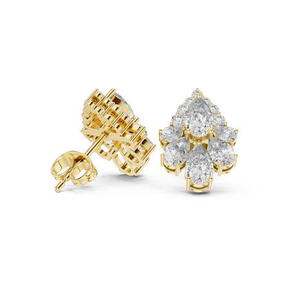 Zelvienne Pear Blossom Diamond Studs