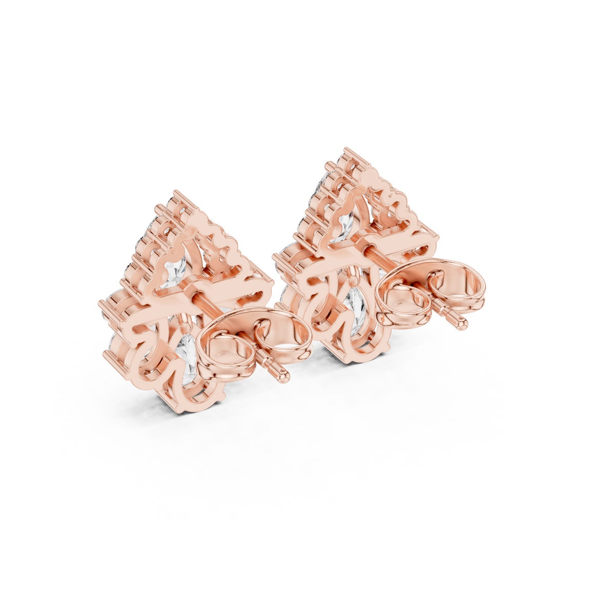 Zelvienne Pear Blossom Diamond Studs
