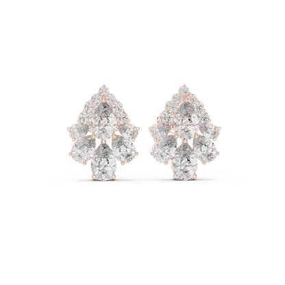 Zelvienne Pear Blossom Diamond Studs