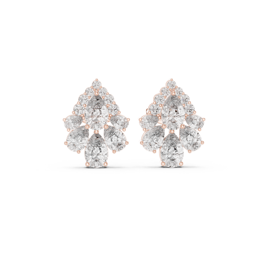Zelvienne Pear Blossom Diamond Studs