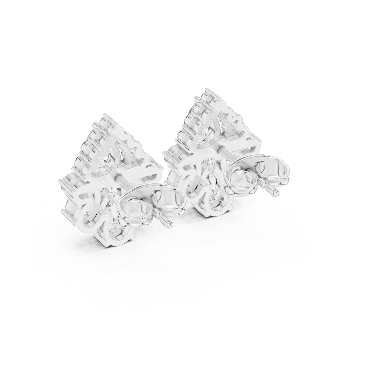 Zelvienne Pear Blossom Diamond Studs