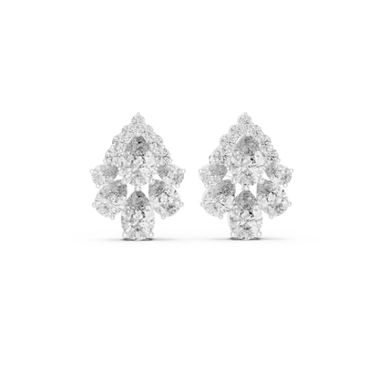 Zelvienne Pear Blossom Diamond Studs