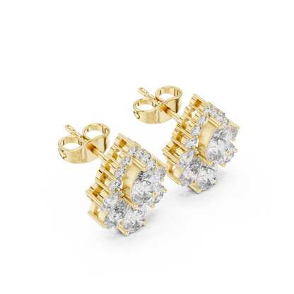 Zelvienne Pear Blossom Diamond Studs