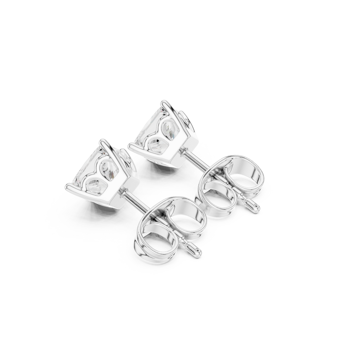 Novelle Princess Diamond Solitaire Studs