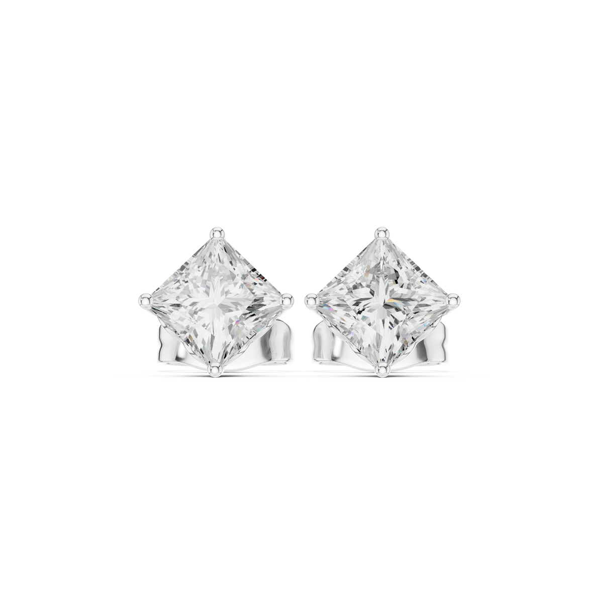 Novelle Princess Diamond Solitaire Studs