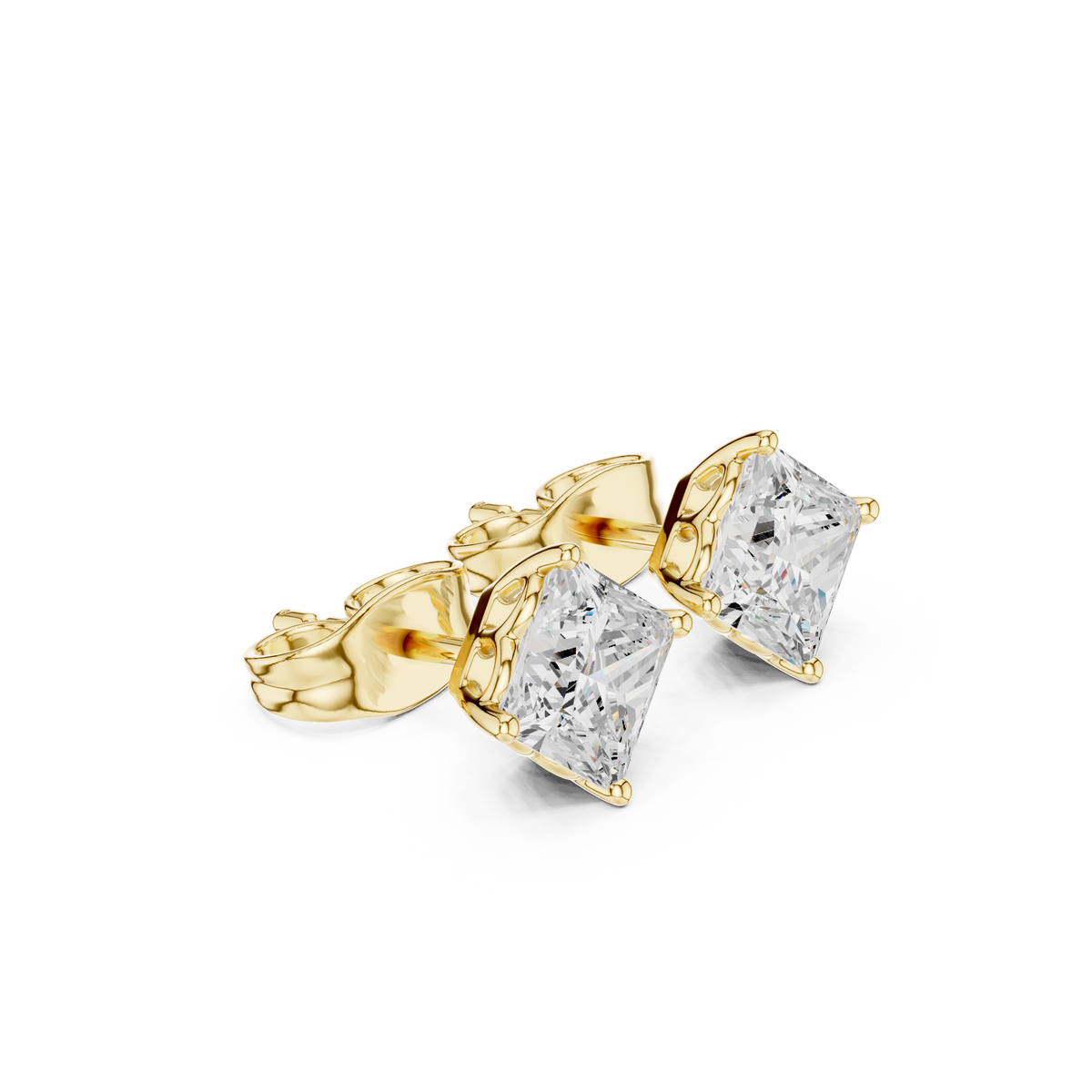 Novelle Princess Diamond Solitaire Studs