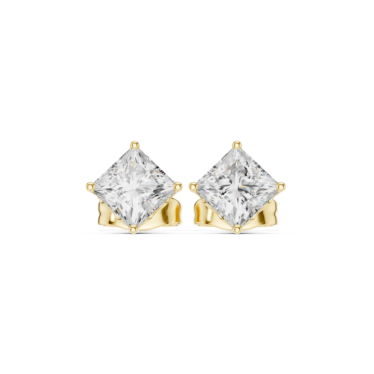 Novelle Princess Diamond Solitaire Studs