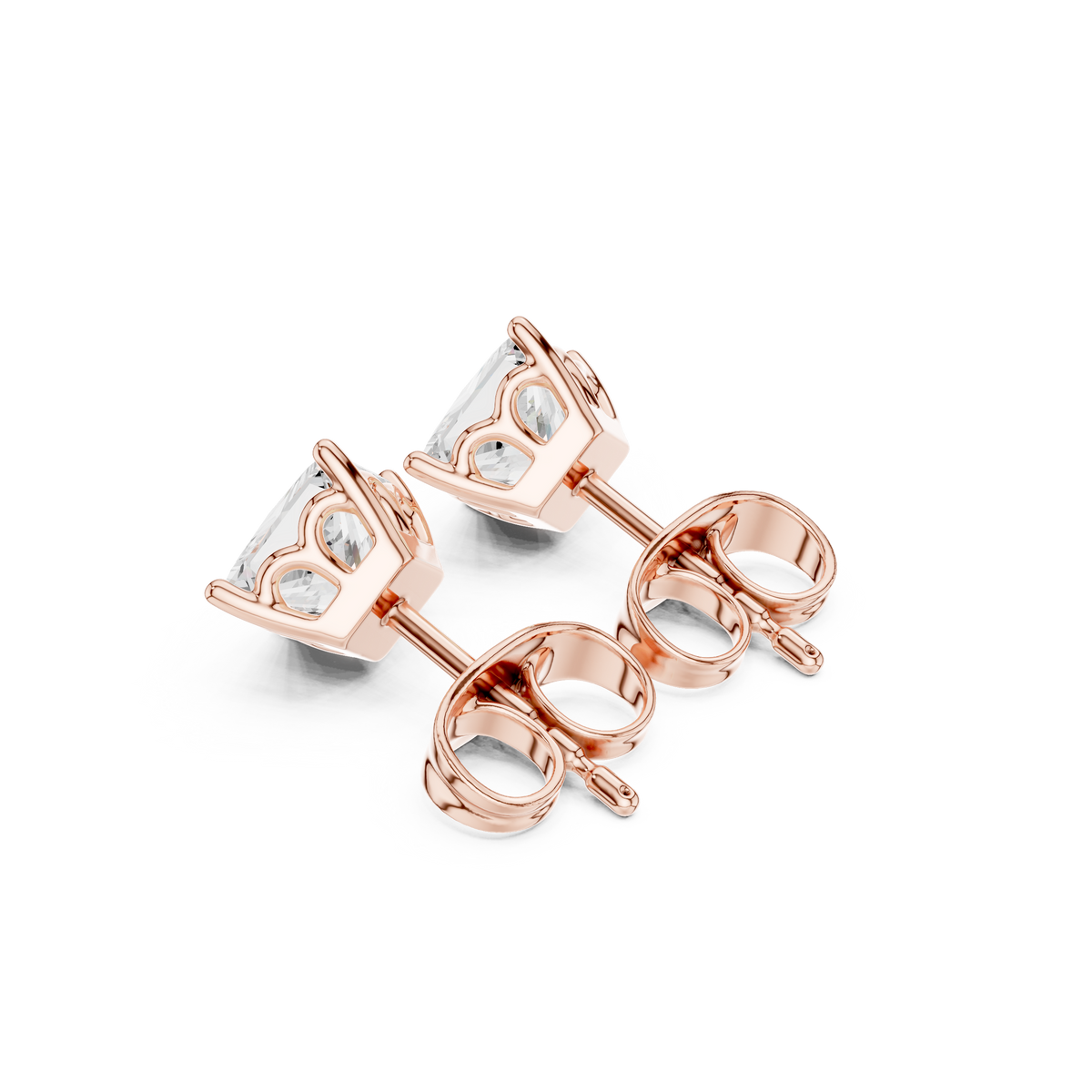 Novelle Princess Diamond Solitaire Studs