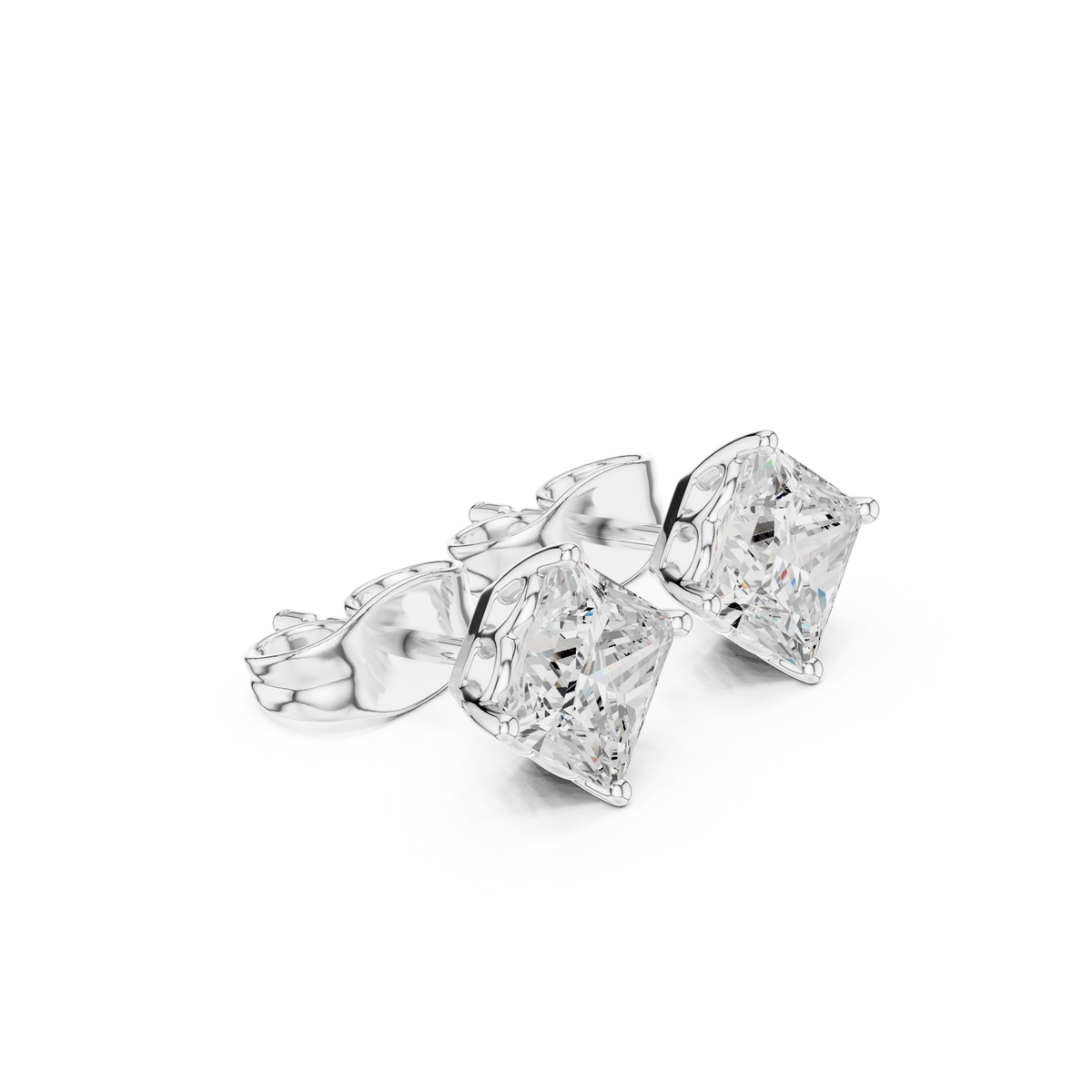 Novelle Princess Diamond Solitaire Studs