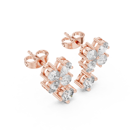 Clover Petal Brilliant Studs