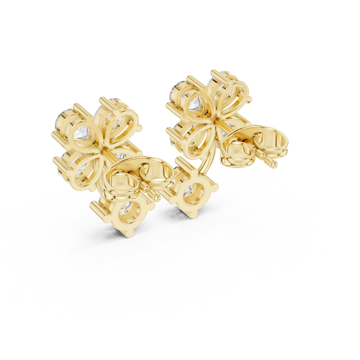 Clover Petal Brilliant Studs