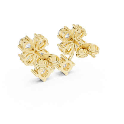 Clover Petal Brilliant Studs