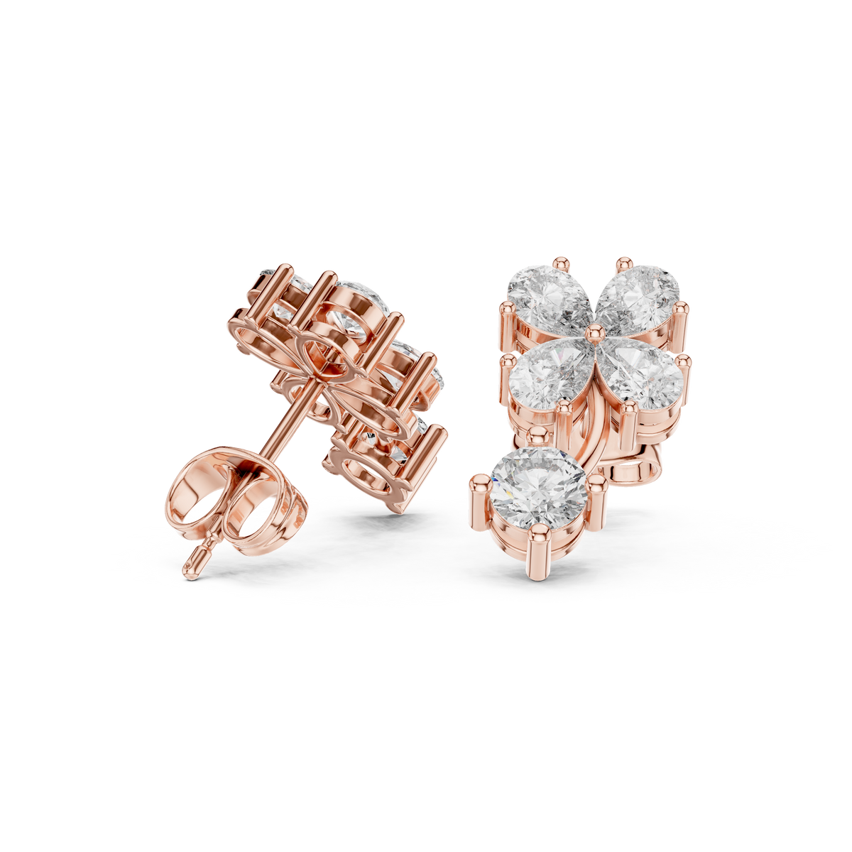 Clover Petal Brilliant Studs