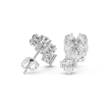 Clover Petal Brilliant Studs