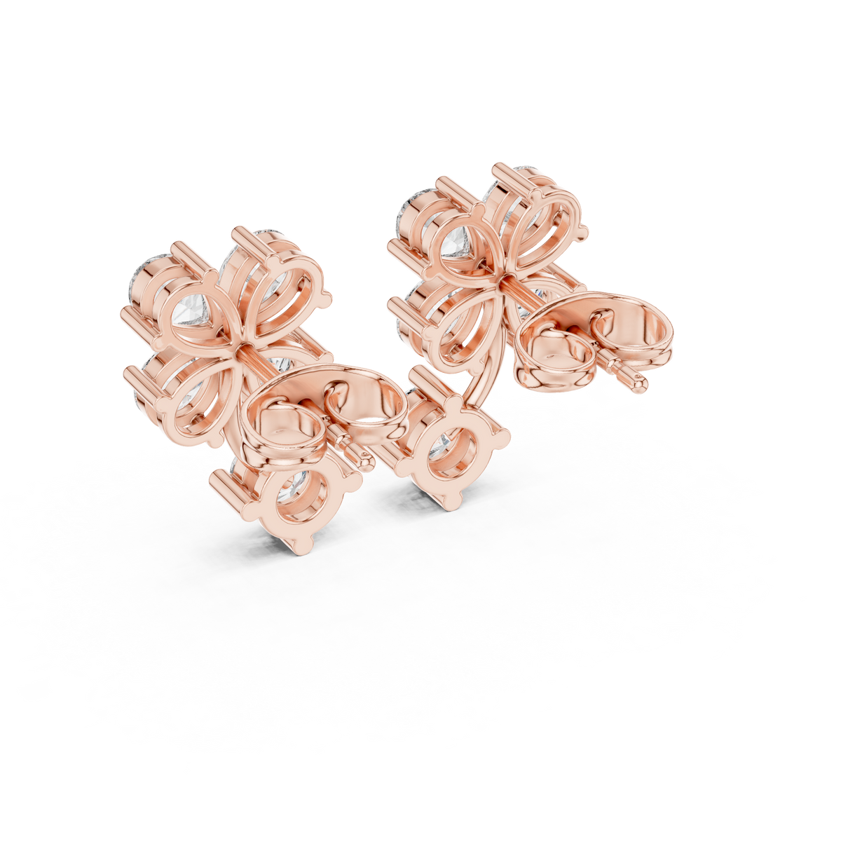 Clover Petal Brilliant Studs