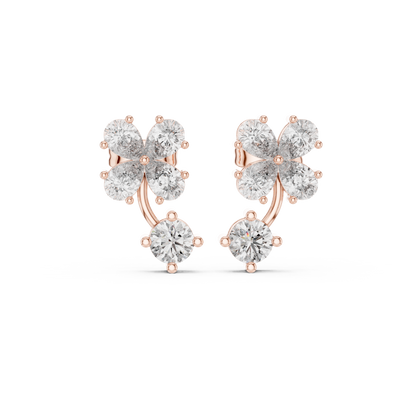 Clover Petal Brilliant Studs