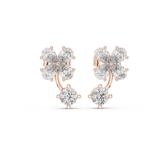 Clover Petal Brilliant Studs