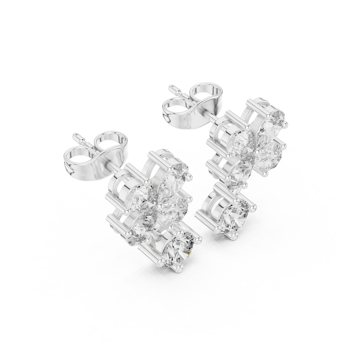 Clover Petal Brilliant Studs