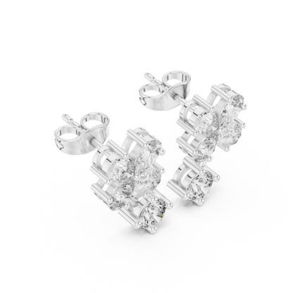 Clover Petal Brilliant Studs
