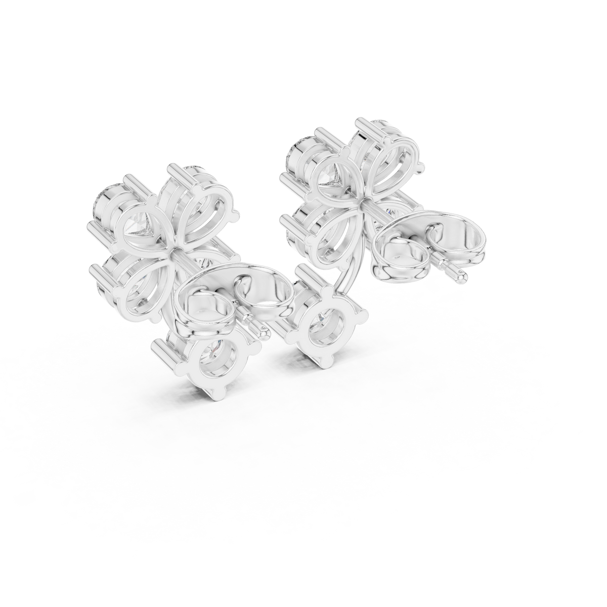 Clover Petal Brilliant Studs