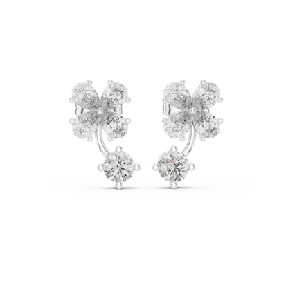 Clover Petal Brilliant Studs