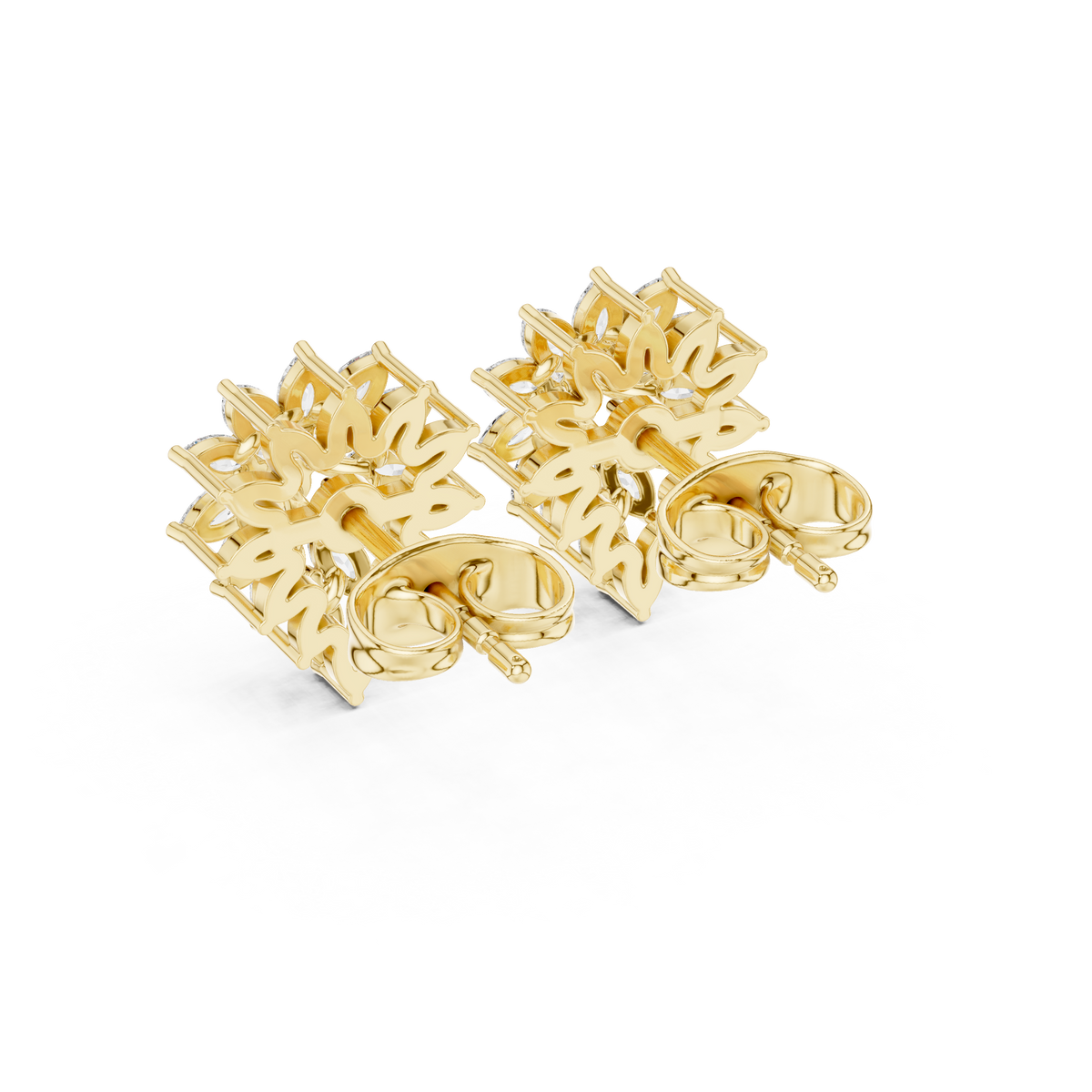 Marquise Blossom Cluster Studs