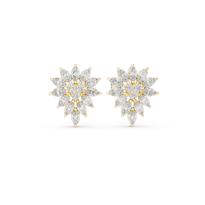 Marquise Blossom Cluster Studs