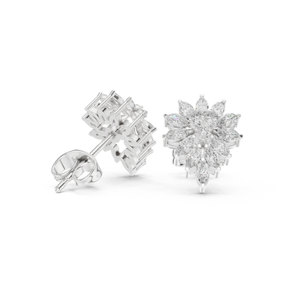 Marquise Blossom Cluster Studs