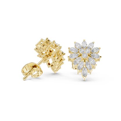 Marquise Blossom Cluster Studs