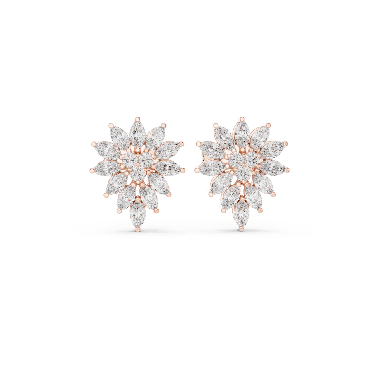Marquise Blossom Cluster Studs