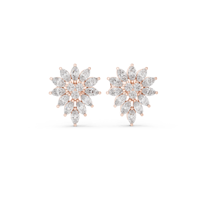 Marquise Blossom Cluster Studs