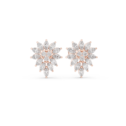 Marquise Blossom Cluster Studs