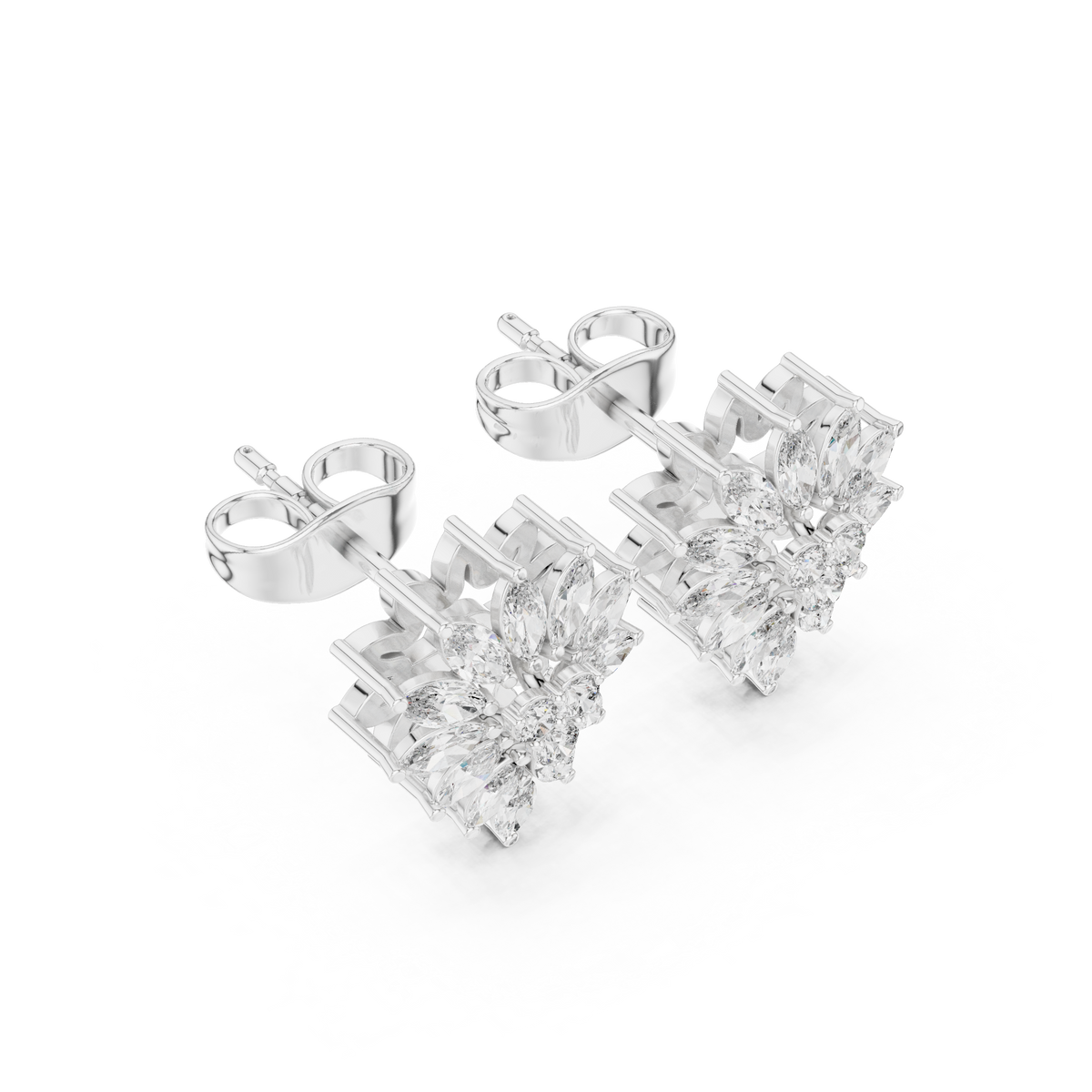 Marquise Blossom Cluster Studs