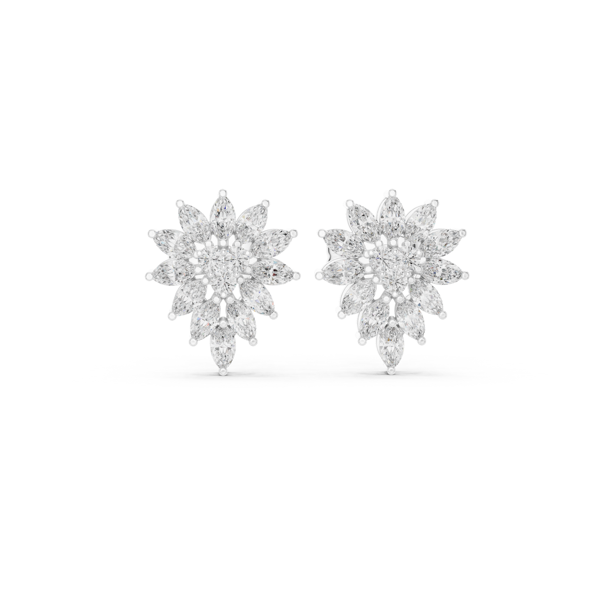 Marquise Blossom Cluster Studs