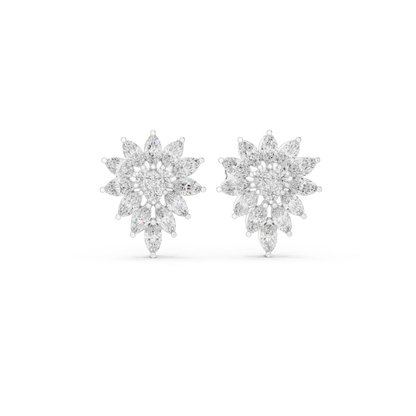 Marquise Blossom Cluster Studs