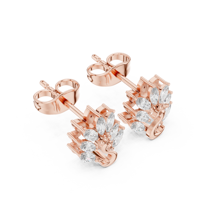 Swan Marquise Garden Studs