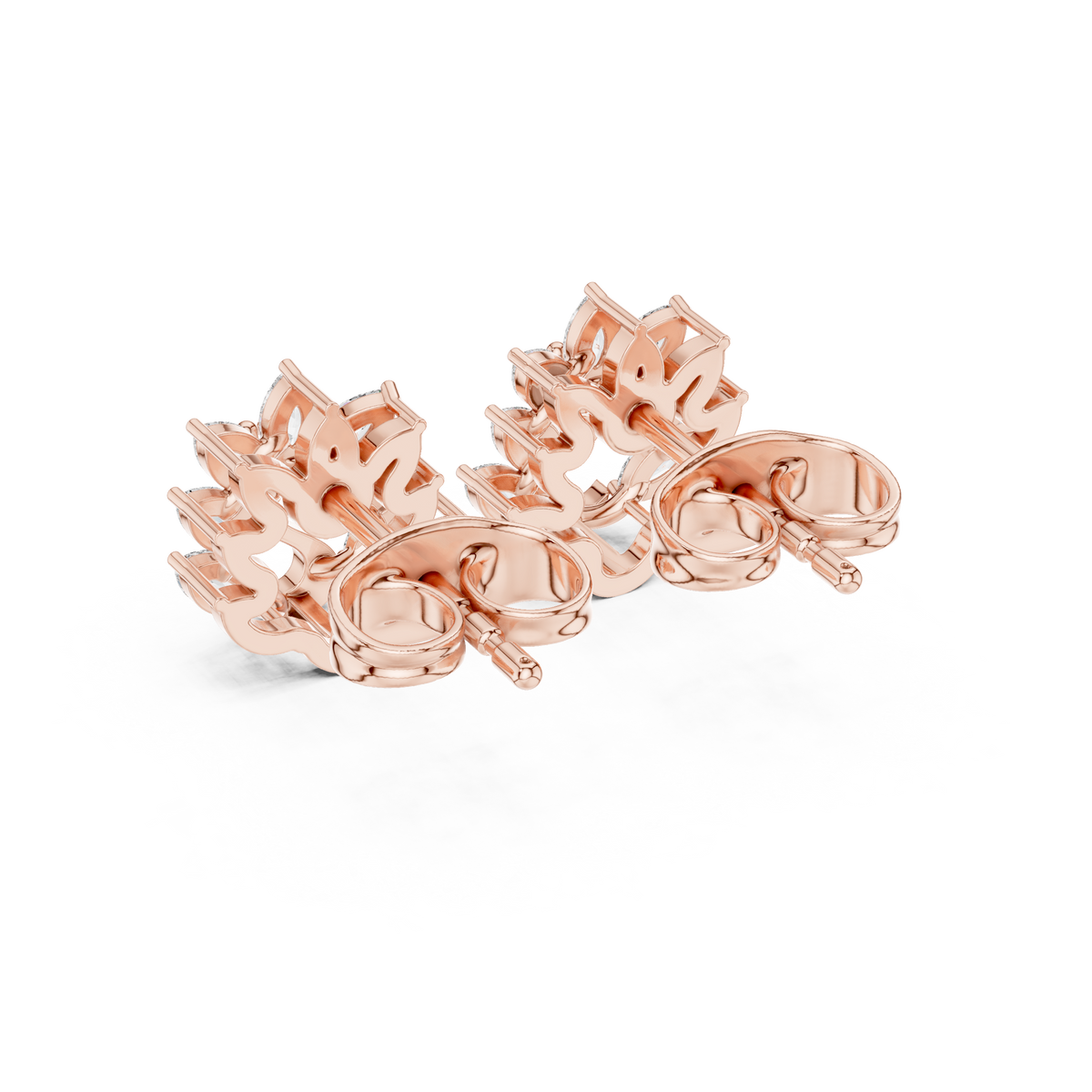 Swan Marquise Garden Studs