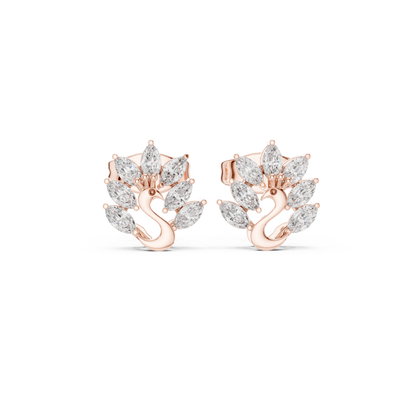 Swan Marquise Garden Studs