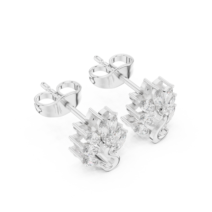 Swan Marquise Garden Studs