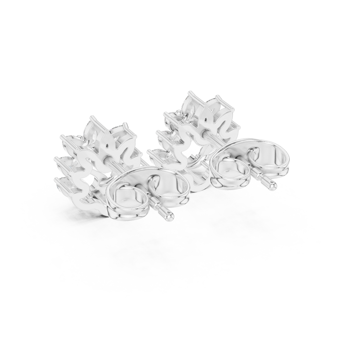 Swan Marquise Garden Studs
