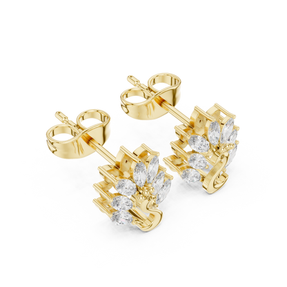 Swan Marquise Garden Studs