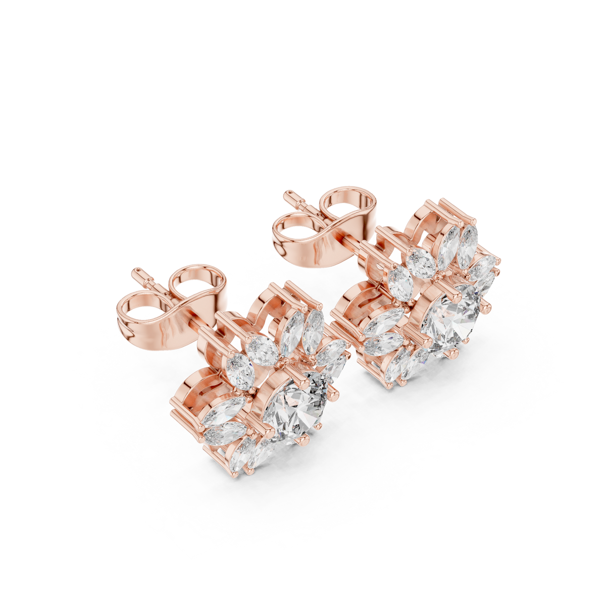 Marquise Radiant Bloom Studs