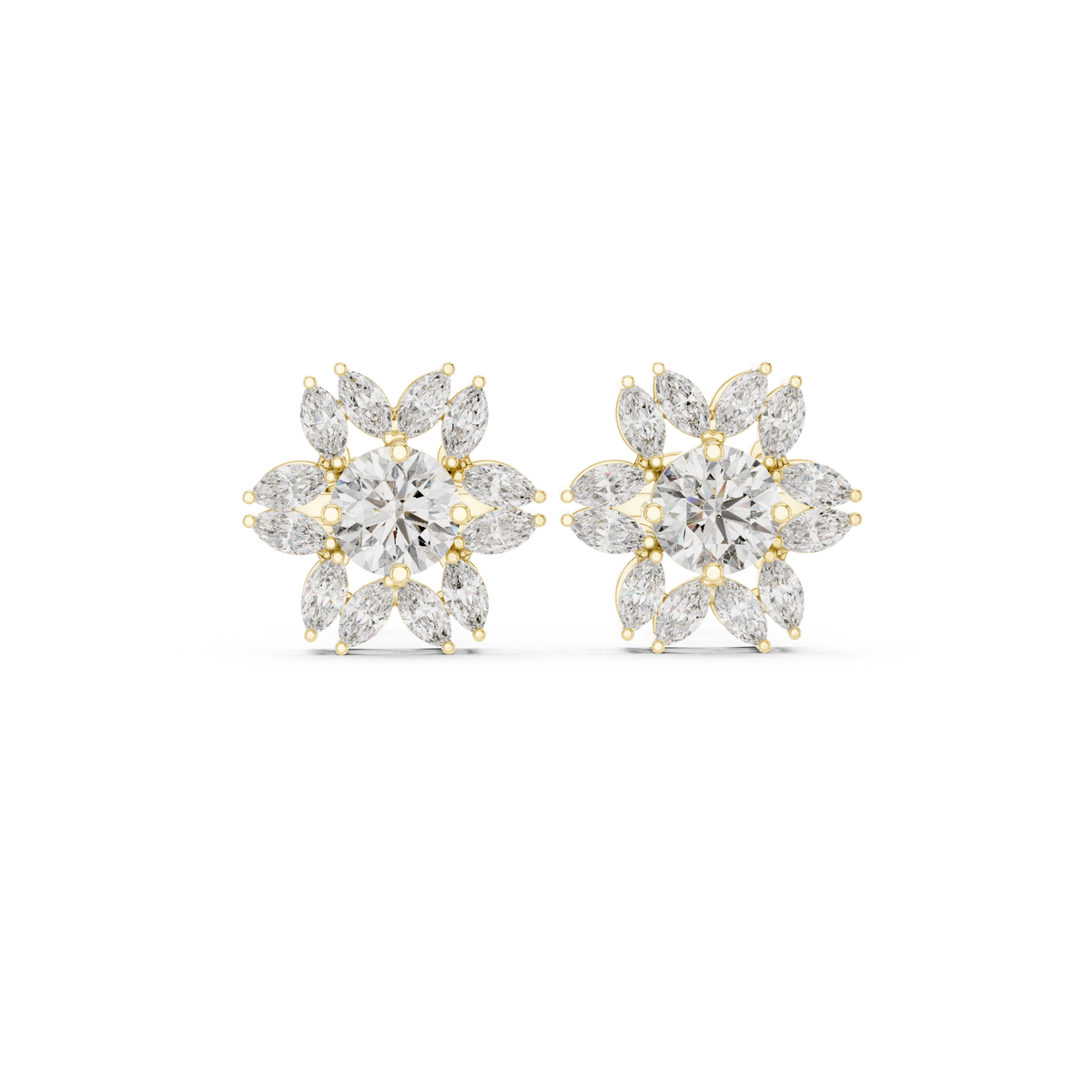 Marquise Radiant Bloom Studs